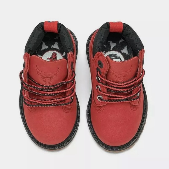 TIMBERLAND  X NBA CHICAGO BULLS  INCH CLASSIC PREMIUM BOOTS - Picture 2 of 3
